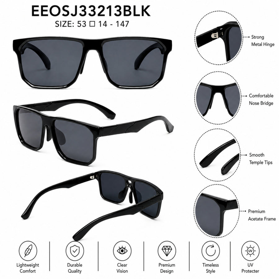 VERLIN Y Pole 25003 BLK Polarized Sunglasses — supplied source view 5