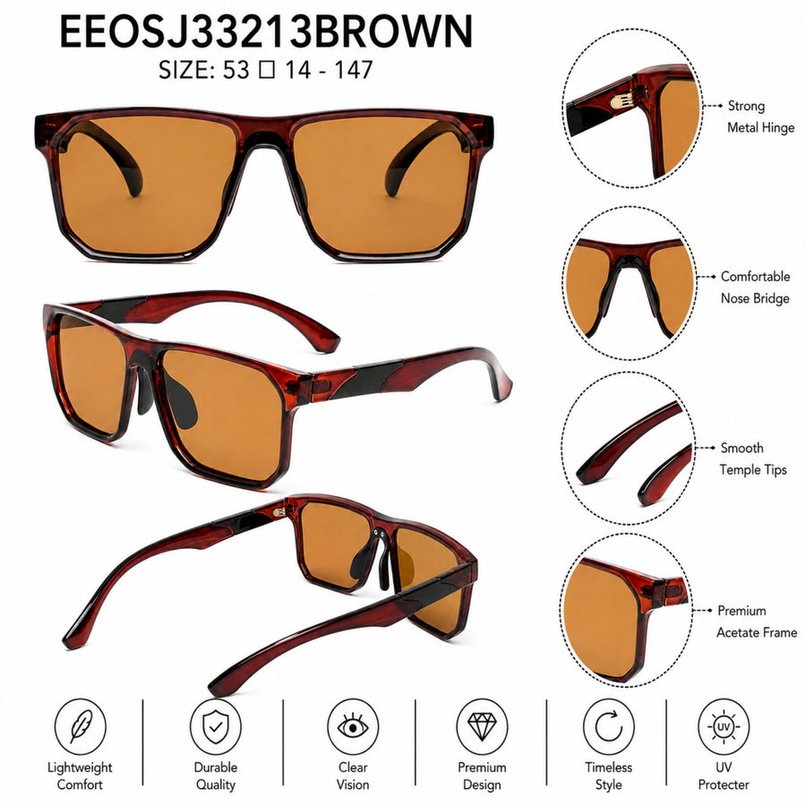 VERLIN Y Pole 25003 BROWN Polarized Sunglasses — supplied source view 5