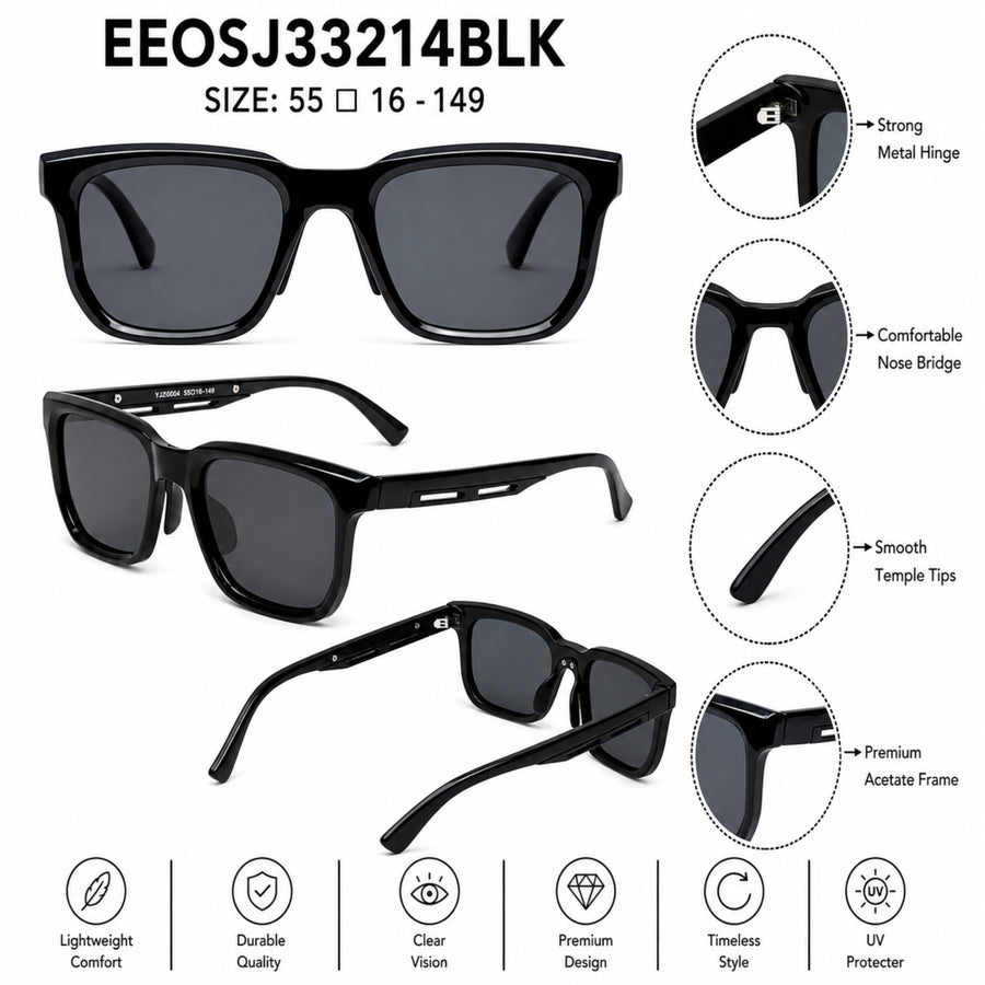 VERLIN Y Pole 25004 BLK Polarized Sunglasses — supplied source view 5