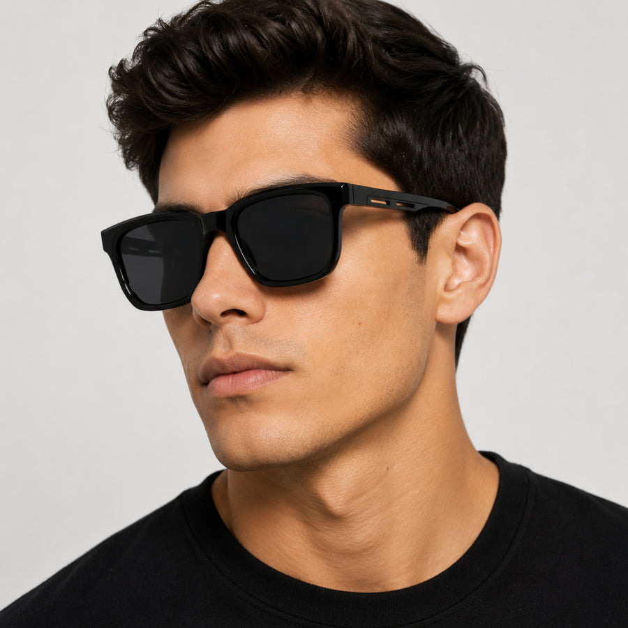 VERLIN Y Pole 25004 BLK Polarized Sunglasses — supplied matching model image