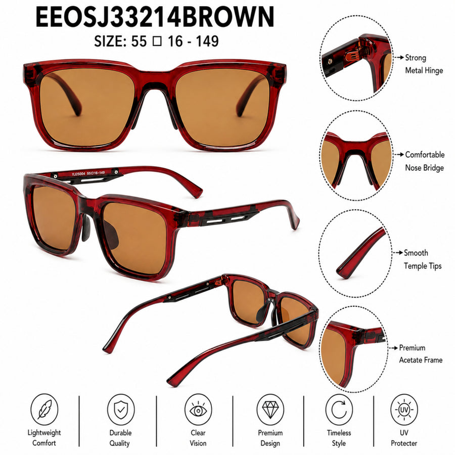 VERLIN Y Pole 25004 BROWN Polarized Sunglasses — supplied source view 5