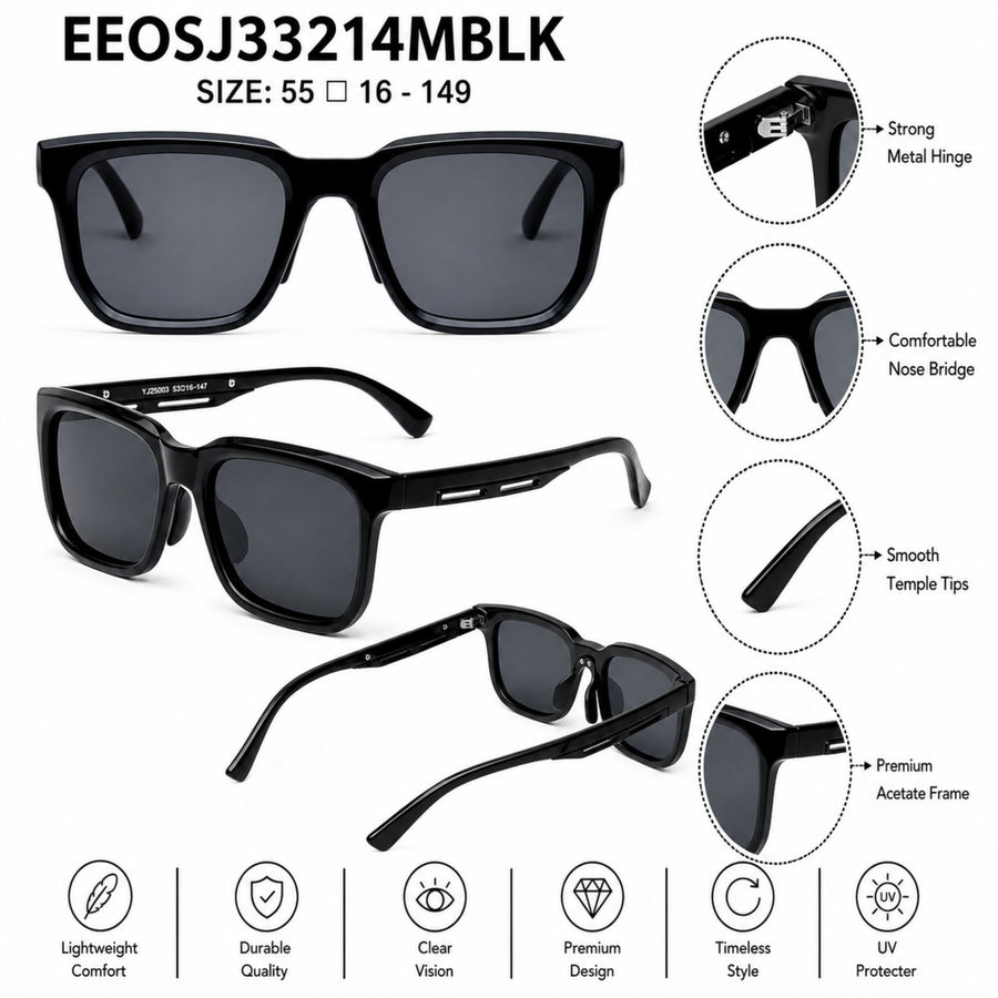VERLIN Y Pole 25004 MBLK Polarized Sunglasses — supplied source view 5