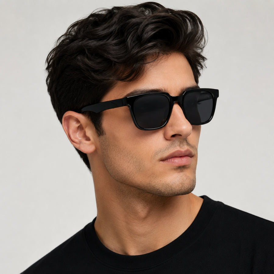 VERLIN Y Pole 25005 BLK Polarized Sunglasses — supplied matching model image