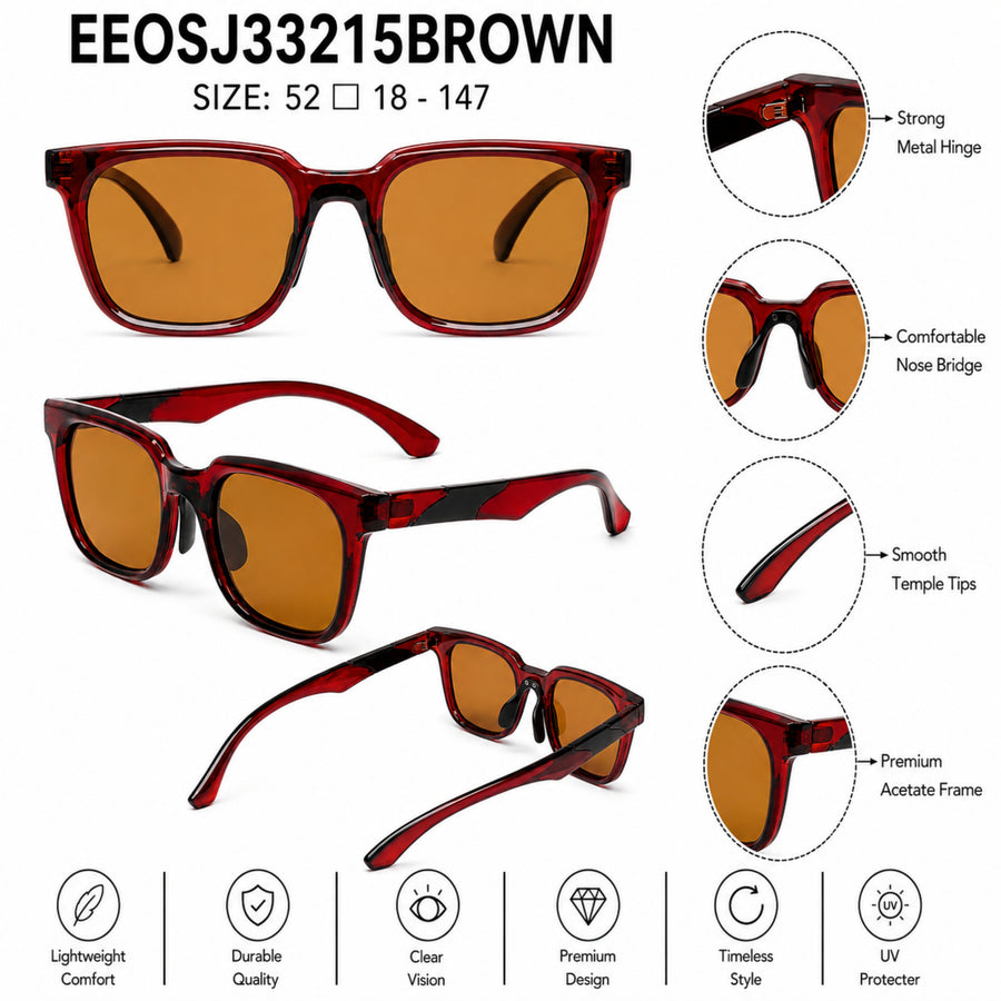 VERLIN Y Pole 25005 BROWN Polarized Sunglasses — supplied source view 5