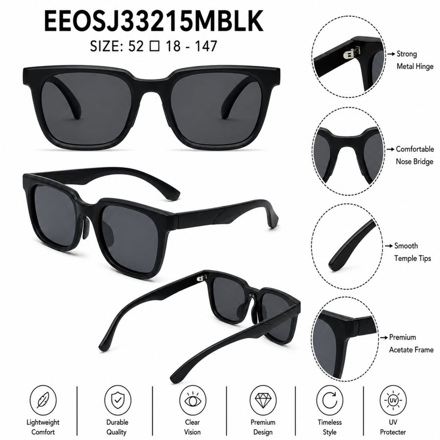 VERLIN Y Pole 25005 MBLK Polarized Sunglasses — supplied source view 5