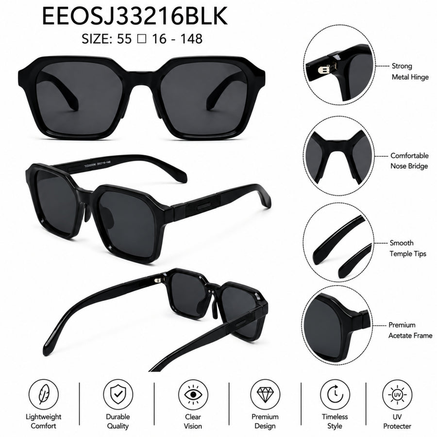 VERLIN Y Pole 25006 BLK Polarized Sunglasses — supplied source view 5
