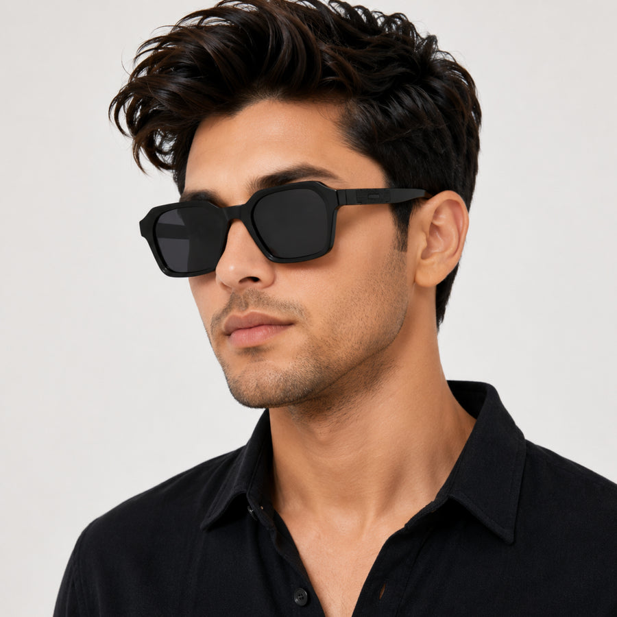 VERLIN Y Pole 25006 BLK Polarized Sunglasses — supplied matching model image