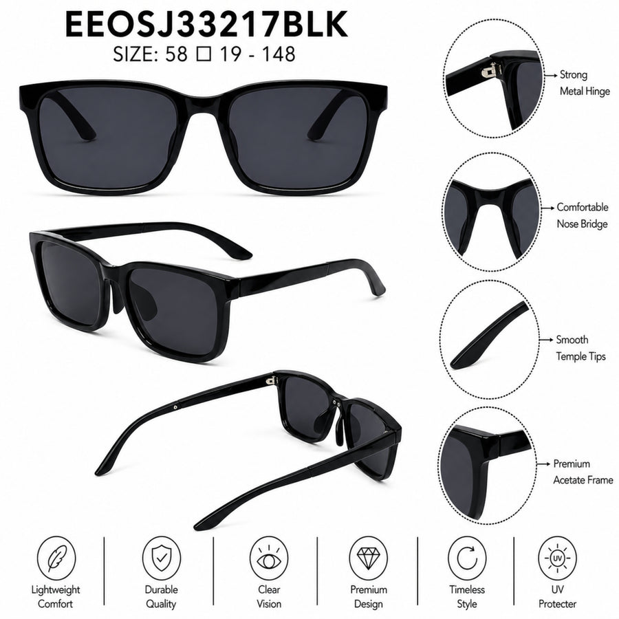 VERLIN Y Pole 25007 BLK Polarized Sunglasses — supplied source view 5