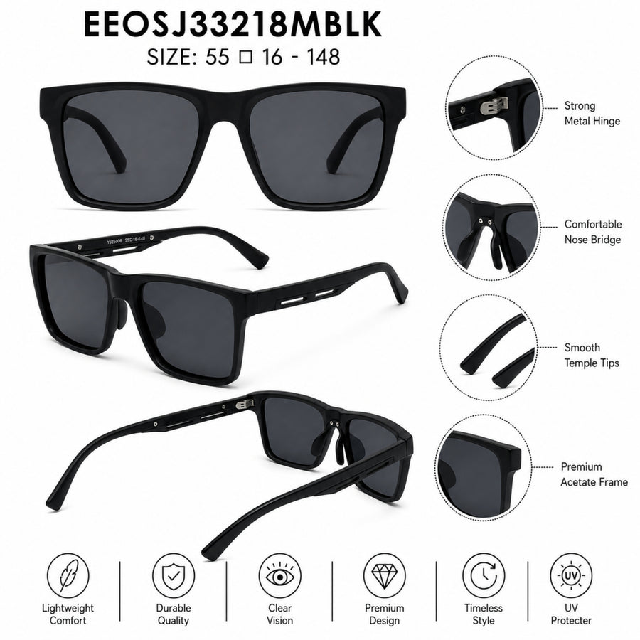 VERLIN Y Pole 25008 MBLK Polarized Sunglasses — supplied source view 5