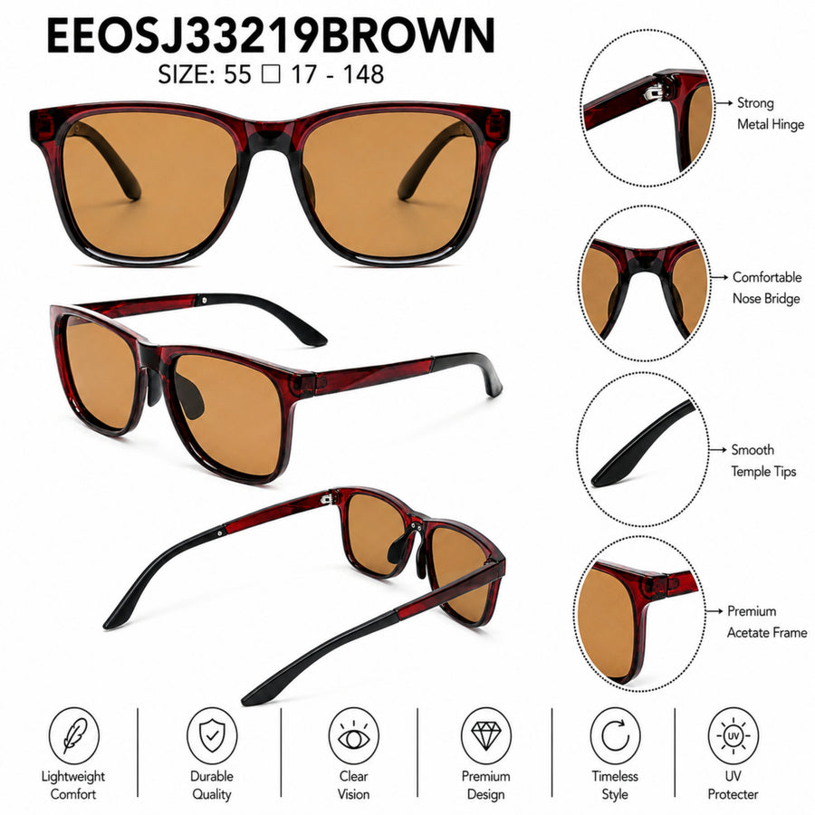 VERLIN Y Pole 25009 BROWN Polarized Sunglasses — supplied source view 5