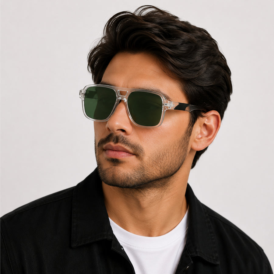 VERLIN Y Pole 25010 TP Polarized Sunglasses — supplied matching model image