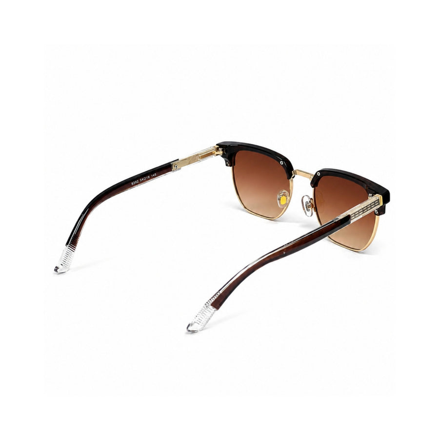 VERLIN 6302 Brown Clubmaster Prescription-Friendly Sunglasses — supplied source view 4