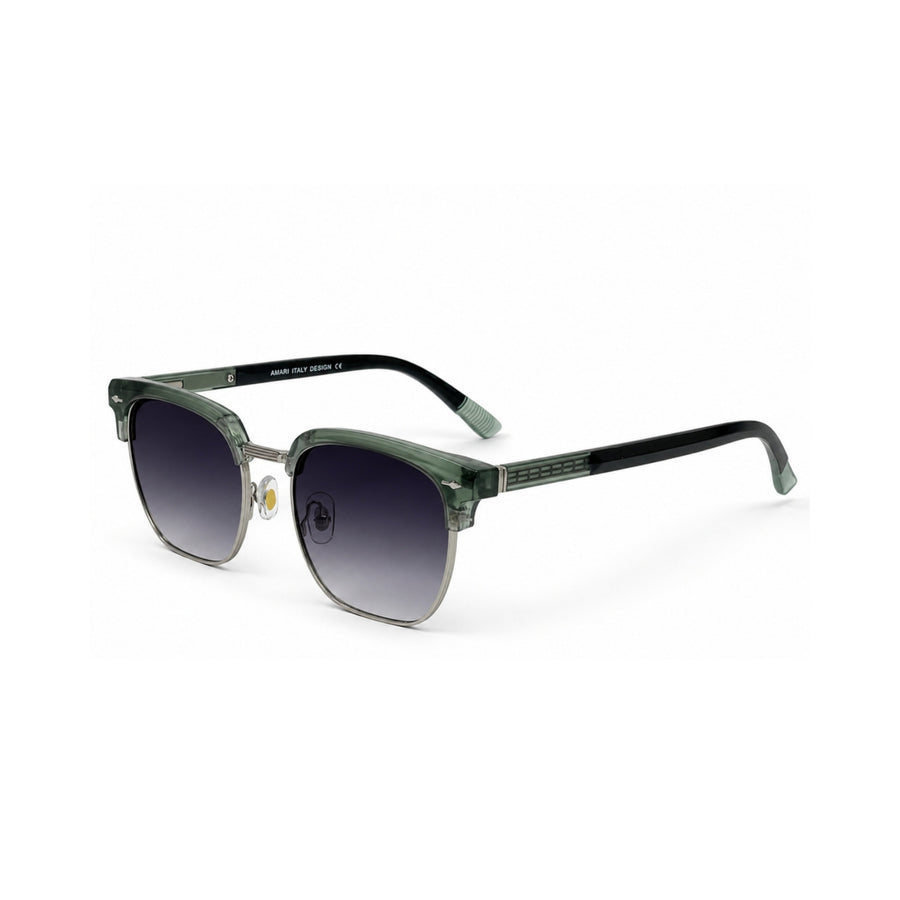 VERLIN 6302 Green Clubmaster Prescription-Friendly Sunglasses — view 2