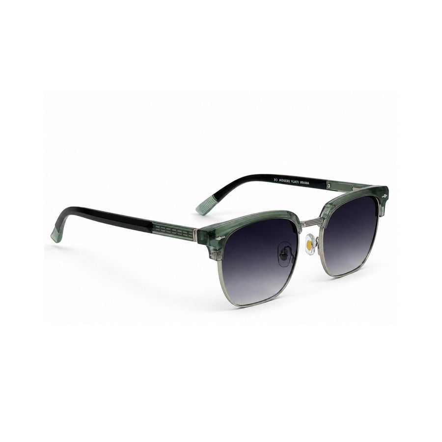 VERLIN 6302 Green Clubmaster Prescription-Friendly Sunglasses — view 3