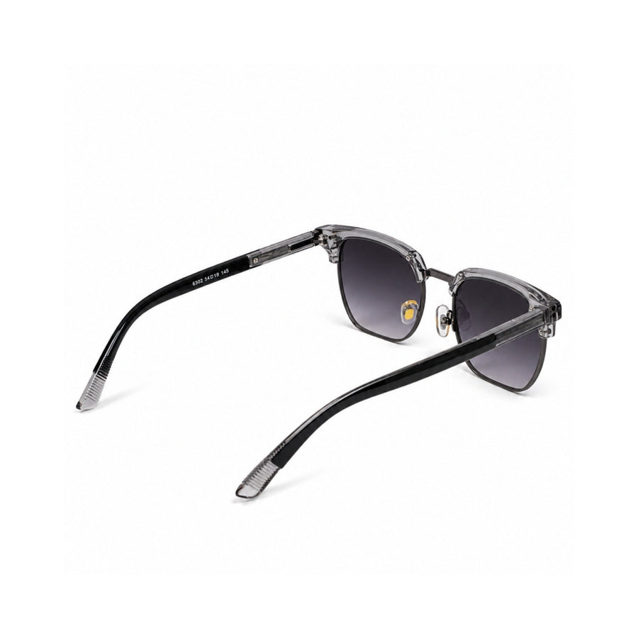 VERLIN 6302 Grey Clubmaster Prescription-Friendly Sunglasses — view 4