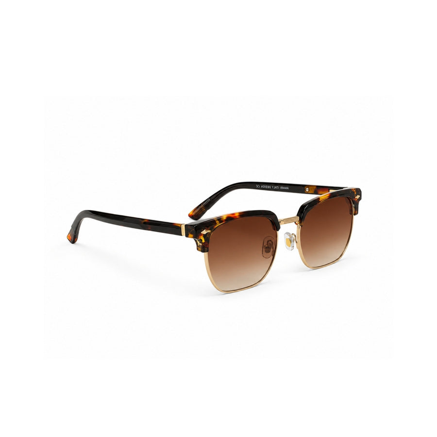 VERLIN 6302 Tortoise Clubmaster Prescription-Friendly Sunglasses — view 3