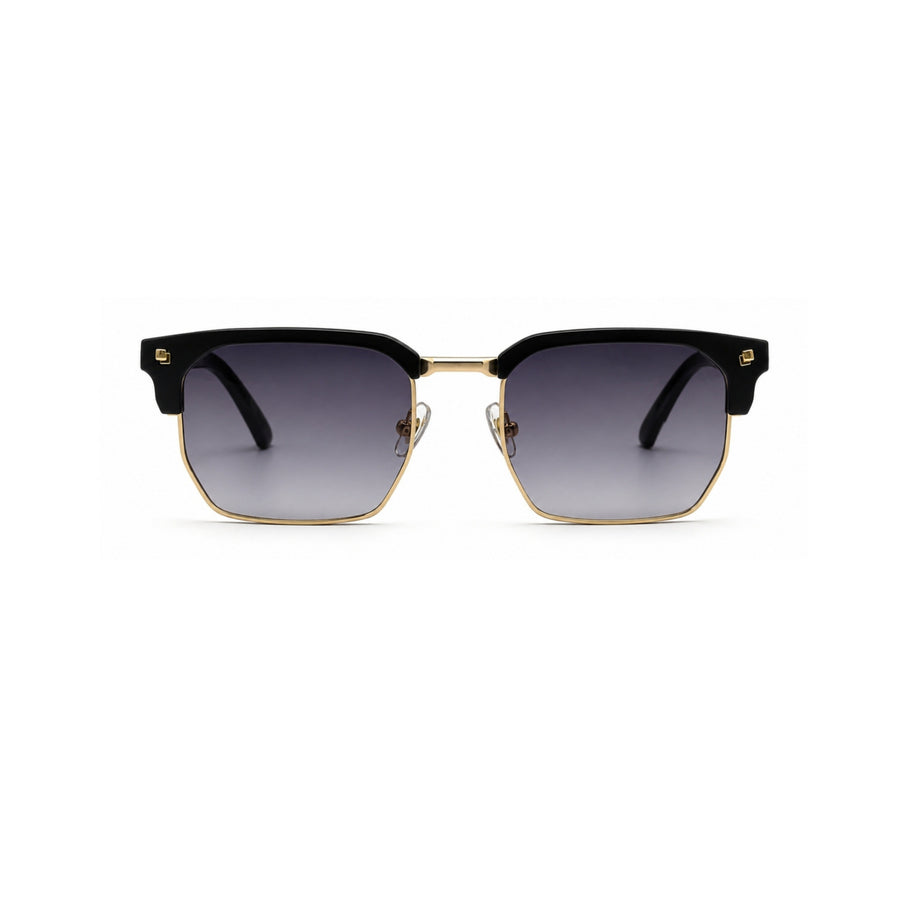 VERLIN 6307 Black Clubmaster Prescription-Friendly Sunglasses — supplied source view 1