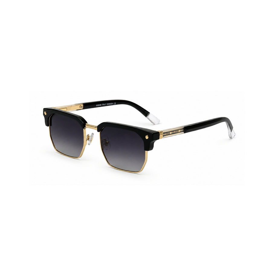 VERLIN 6307 Black Clubmaster Prescription-Friendly Sunglasses — supplied source view 2