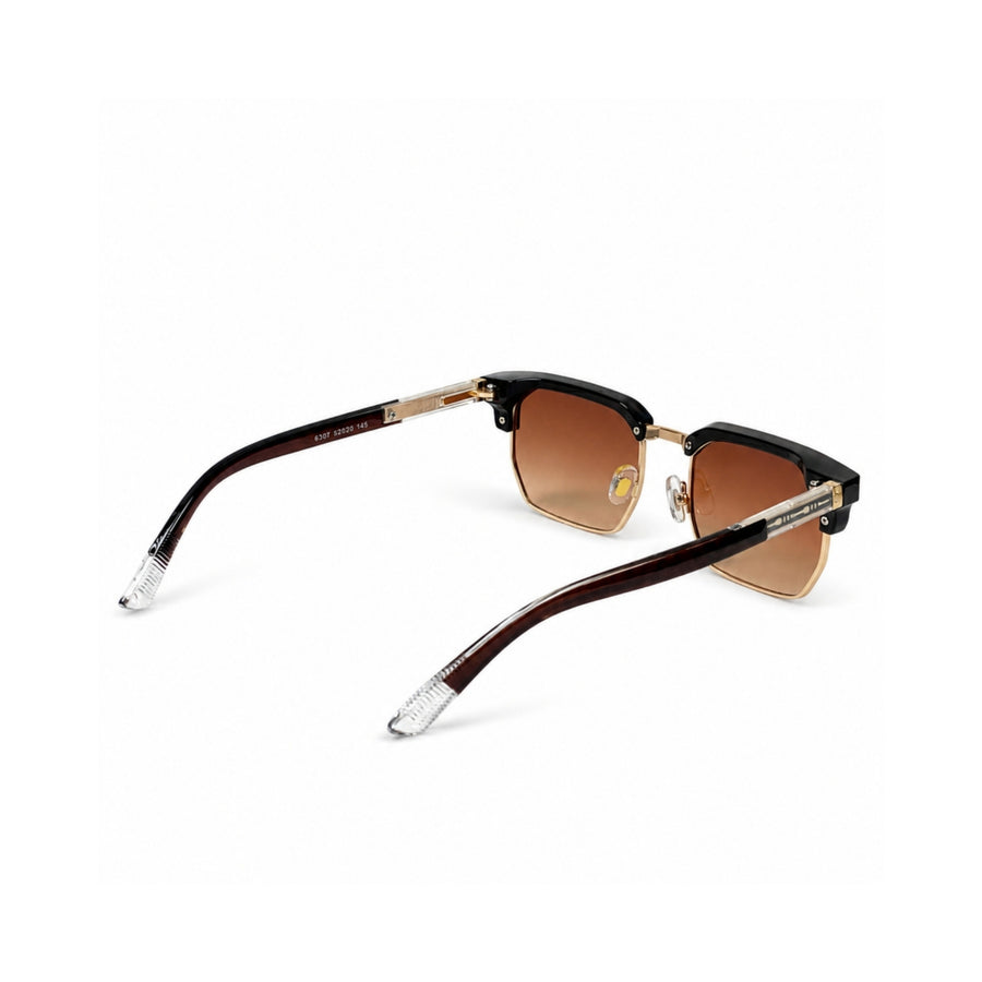 VERLIN 6307 Brown Clubmaster Prescription-Friendly Sunglasses — supplied source view 4