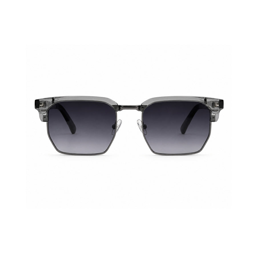 VERLIN 6307 Grey Clubmaster Prescription-Friendly Sunglasses — supplied source view 1