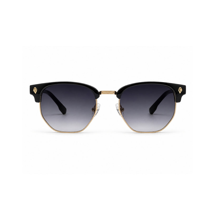 VERLIN 6311 Black Clubmaster Prescription-Friendly Sunglasses — supplied source view 1