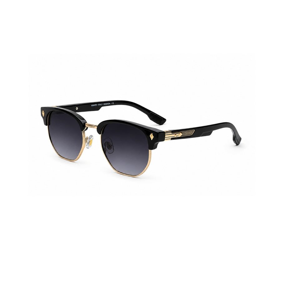 VERLIN 6311 Black Clubmaster Prescription-Friendly Sunglasses — supplied source view 2