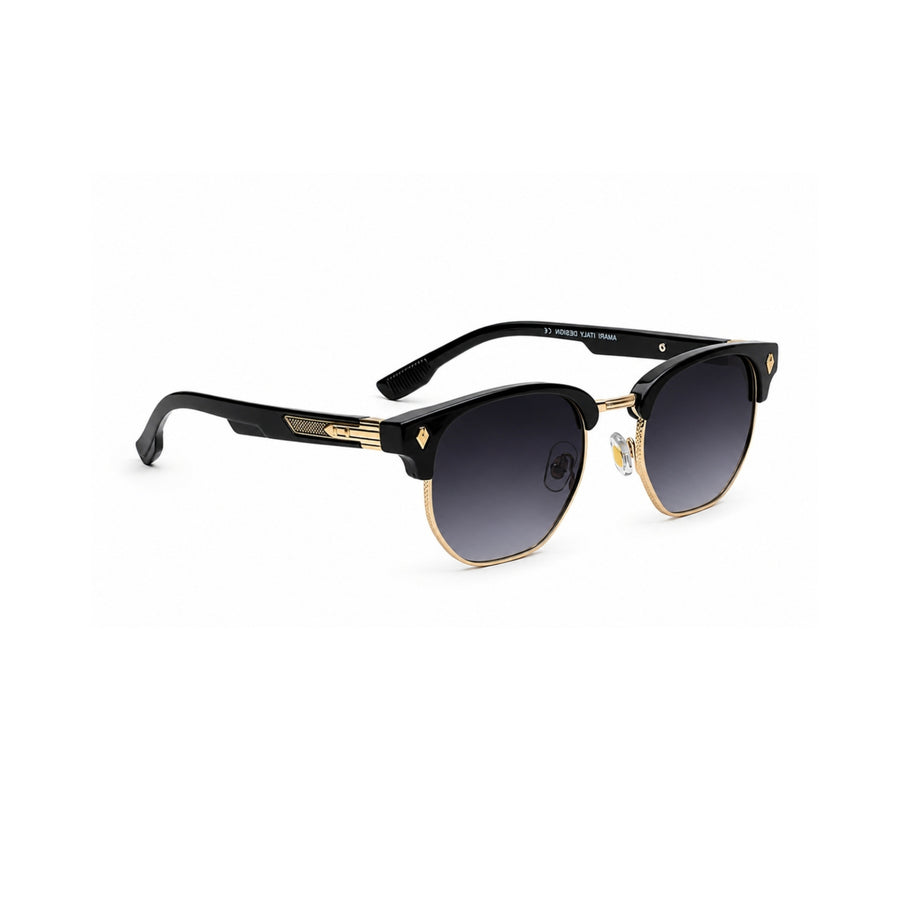 VERLIN 6311 Black Clubmaster Prescription-Friendly Sunglasses — supplied source view 3