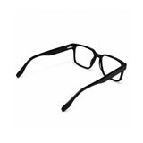 2935 Hand Made Acetate Black Rectangle Optical Frame — back