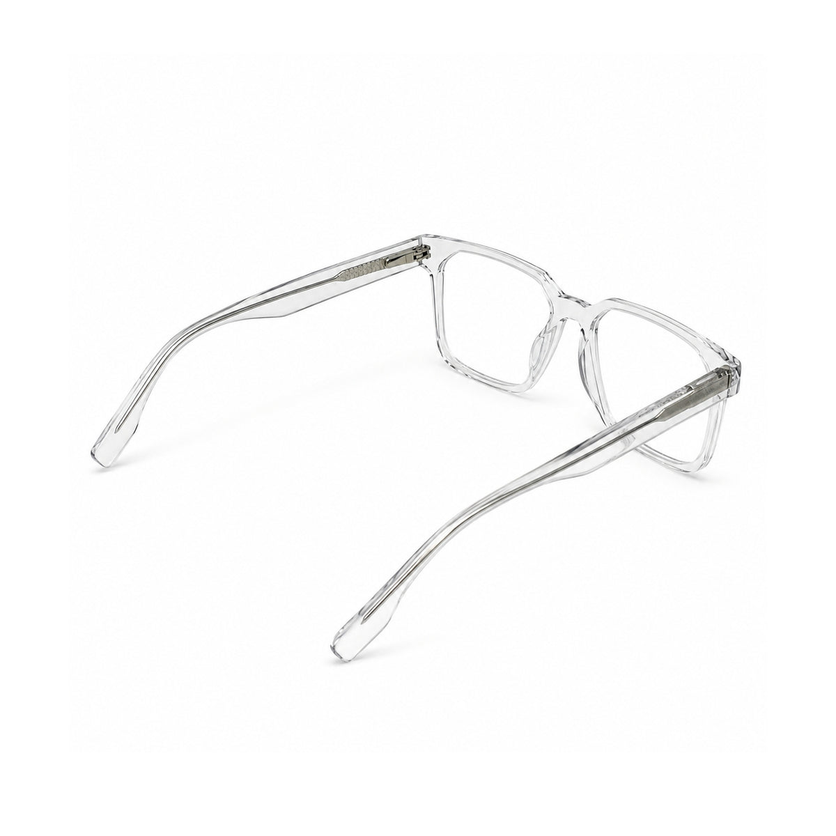 2935 Hand Made Acetate Transparent Rectangle Optical Frame — back
