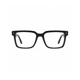 2838 Hand Made Acetate Black Square Optical Frame — front
