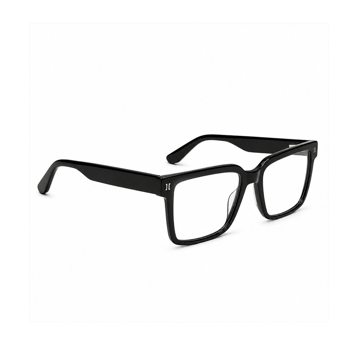 2838 Hand Made Acetate Black Square Optical Frame — side