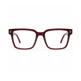 2838 Hand Made Acetate Brown Square Optical Frame — front