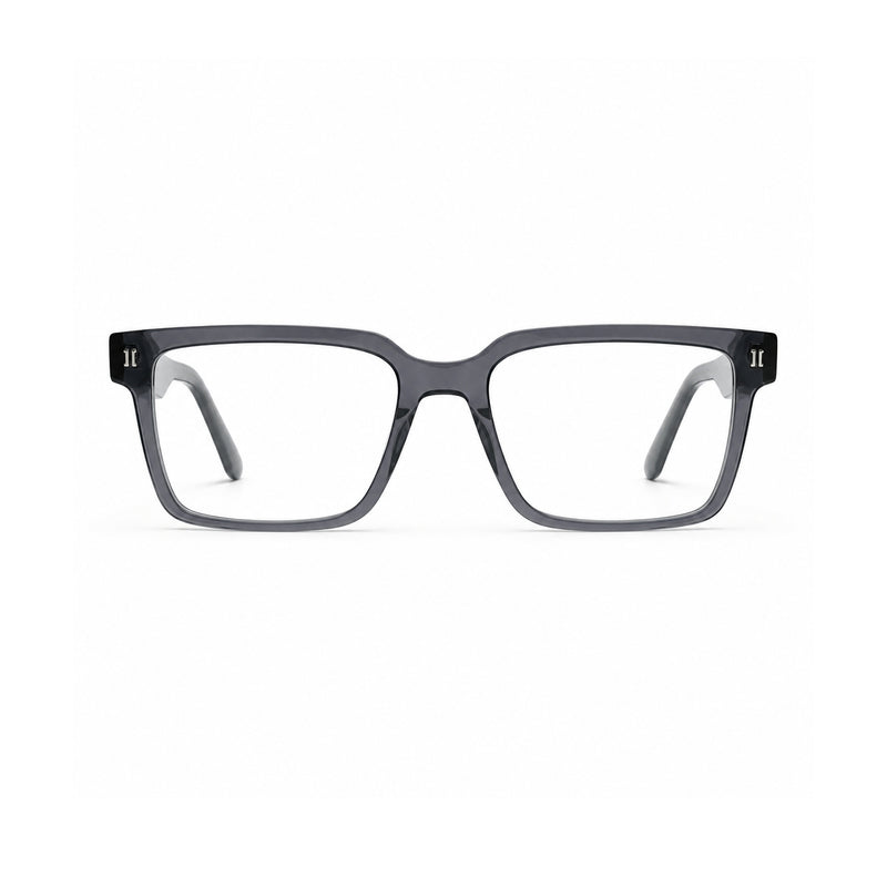 2838 Hand Made Acetate Grey Square Optical Frame — front