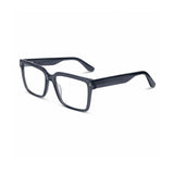 2838 Hand Made Acetate Grey Square Optical Frame — three-quarter