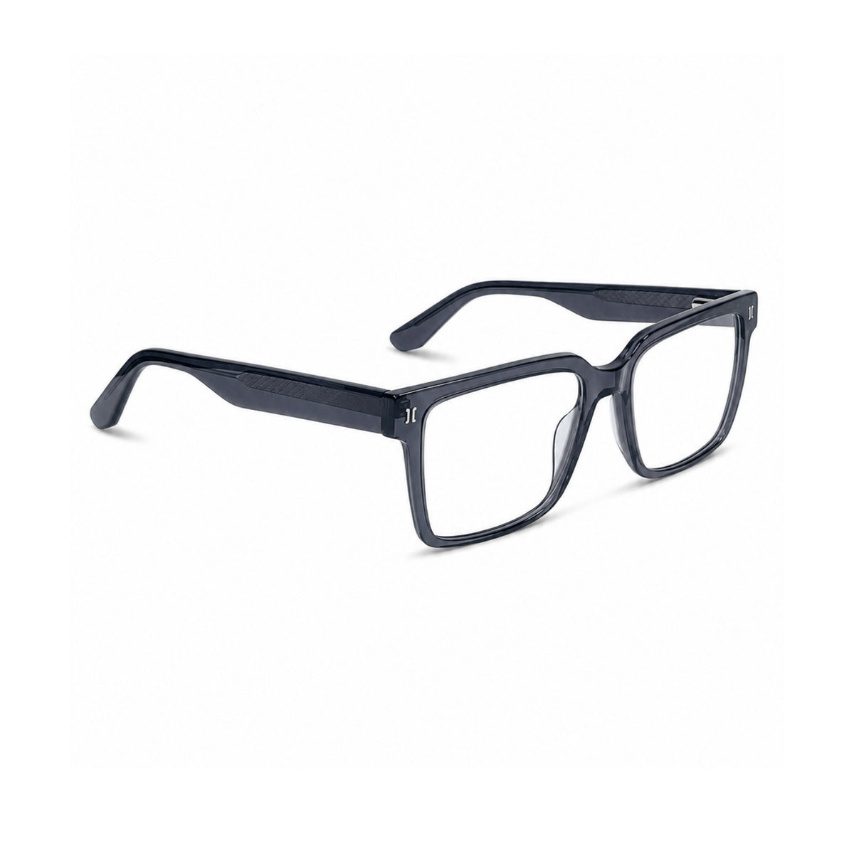 2838 Hand Made Acetate Grey Square Optical Frame — side