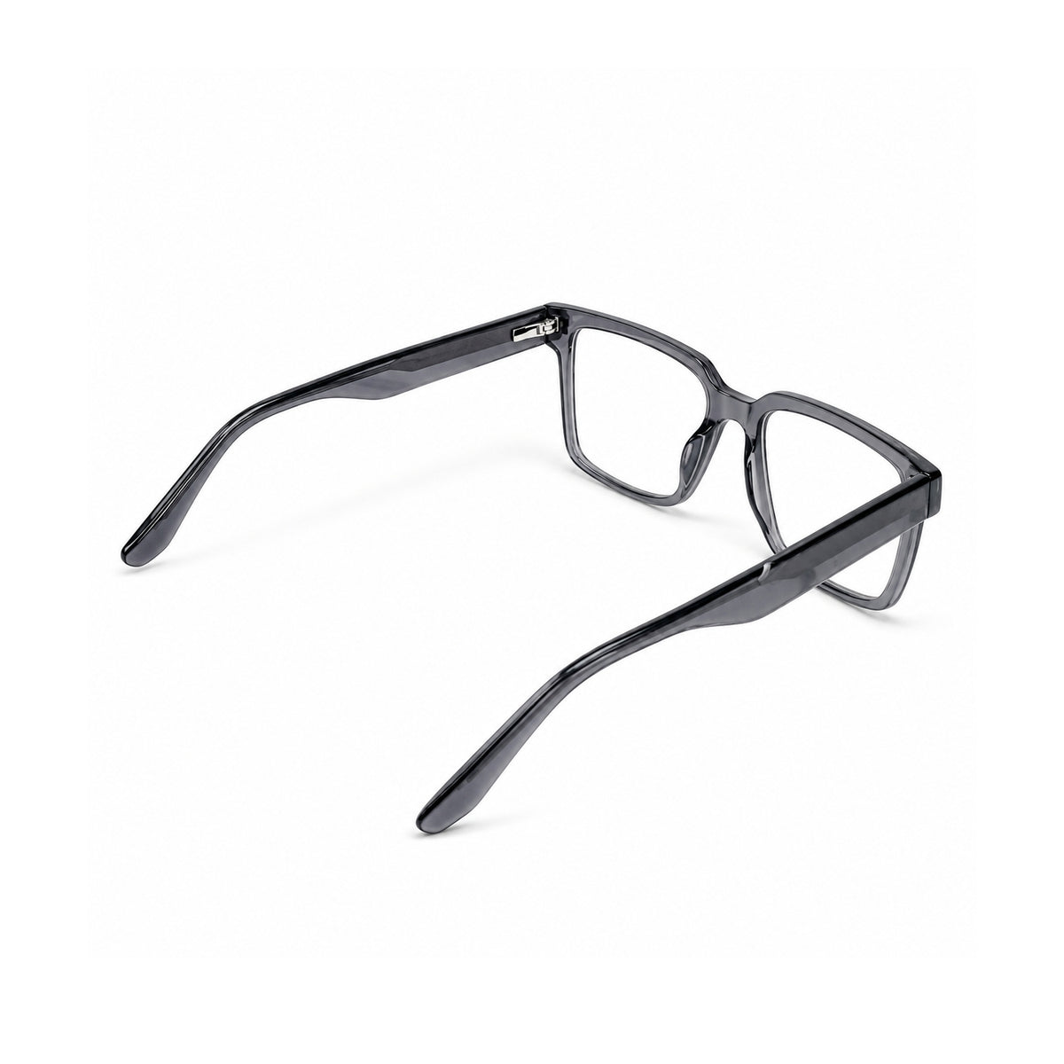 2838 Hand Made Acetate Grey Square Optical Frame — back