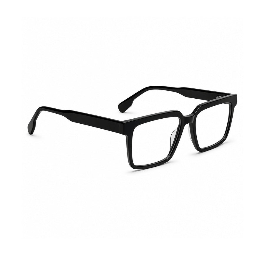 2803 Hand Made Acetate Black Square Optical Frame — side