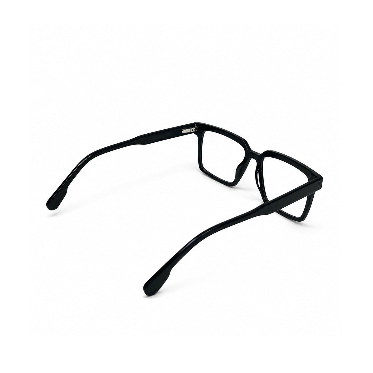 2803 Hand Made Acetate Black Square Optical Frame — back