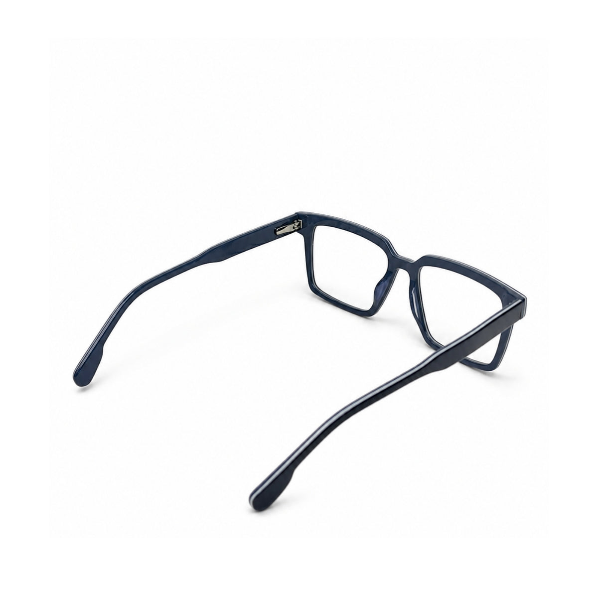 2803 Hand Made Acetate Shaded Black Square Optical Frame — back