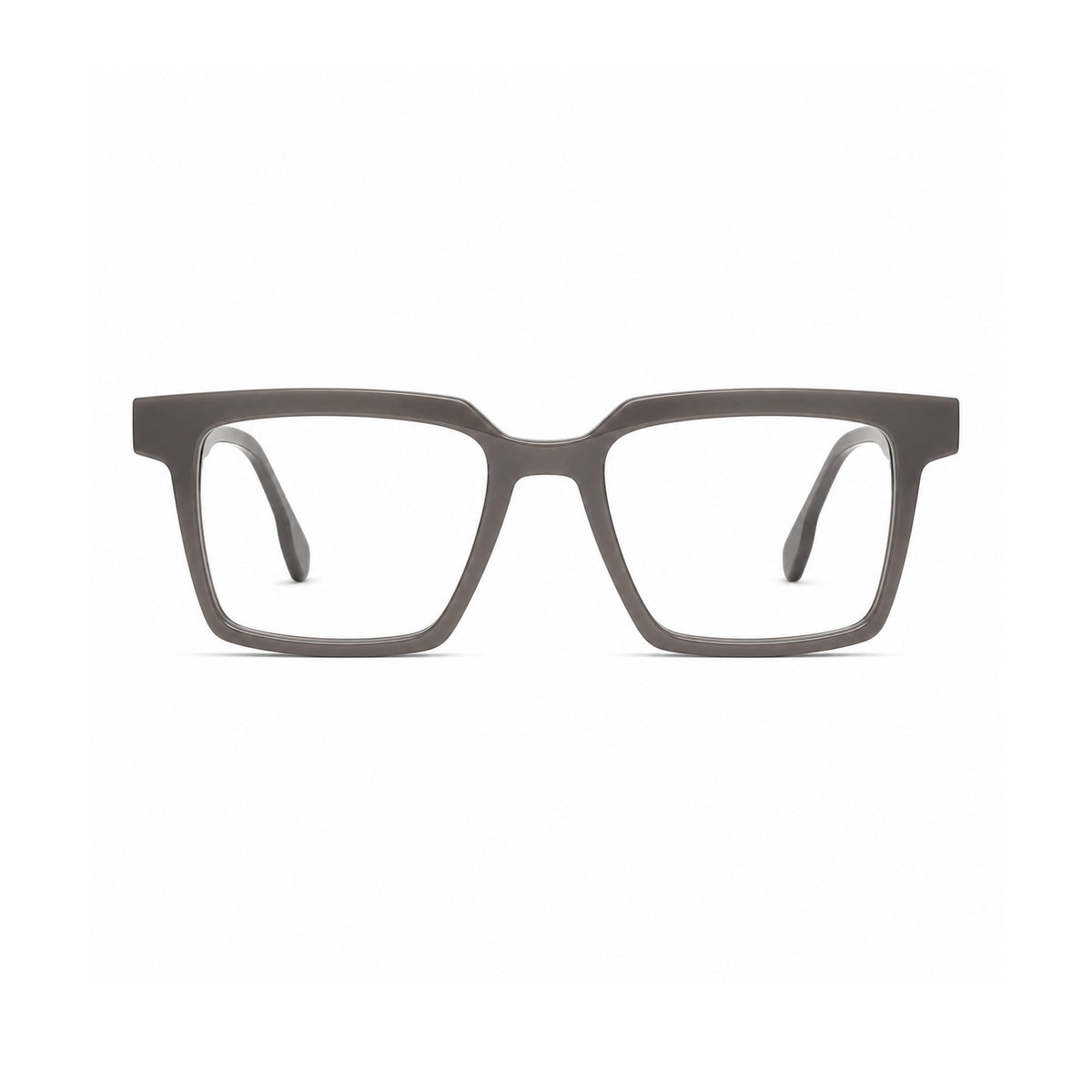 2803 Hand Made Acetate Taupe Square Optical Frame — front