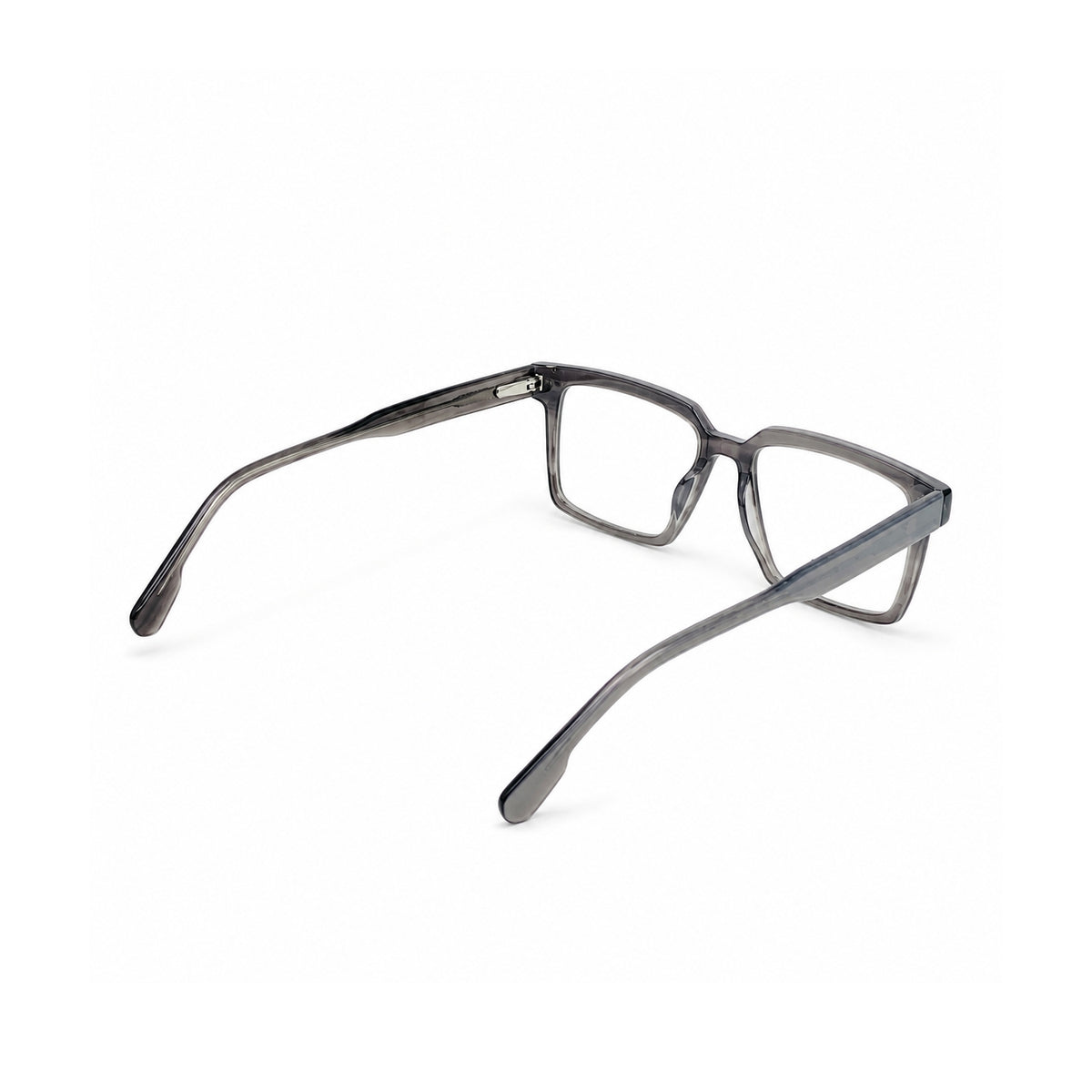 2803 Hand Made Acetate Taupe Square Optical Frame — back