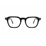 2969 Hand Made Acetate Black Round Optical Frame — front