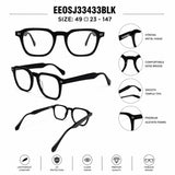 2969 Hand Made Acetate Black Round Optical Frame — specification card