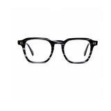 2969 Hand Made Acetate Gradient Grey Round Optical Frame — front