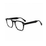 2969 Hand Made Acetate Gradient Grey Round Optical Frame — three-quarter
