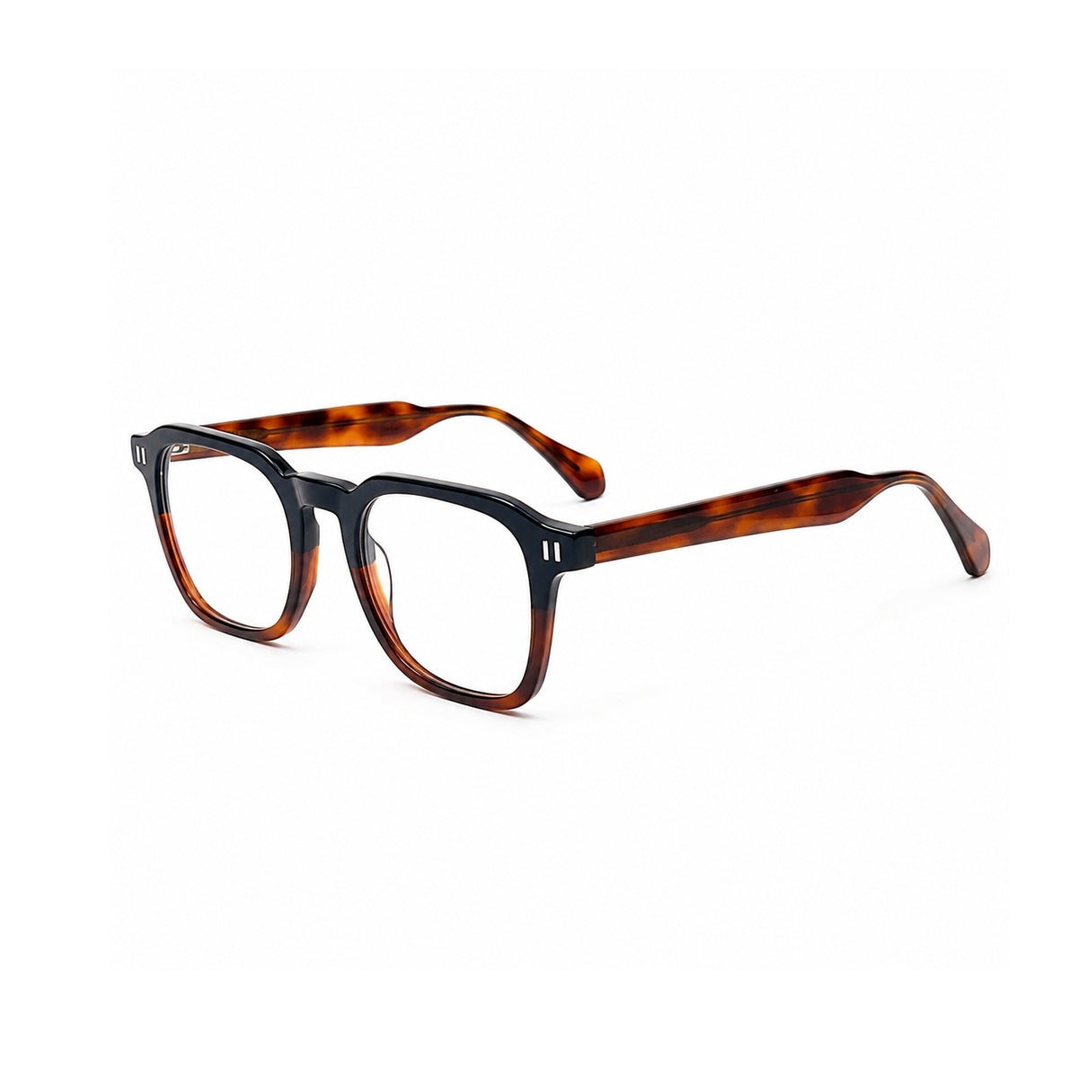 2969 Hand Made Acetate Sapphire Red Round Optical Frame — three-quarter