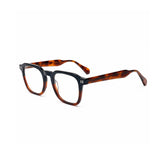 2969 Hand Made Acetate Sapphire Red Round Optical Frame — three-quarter