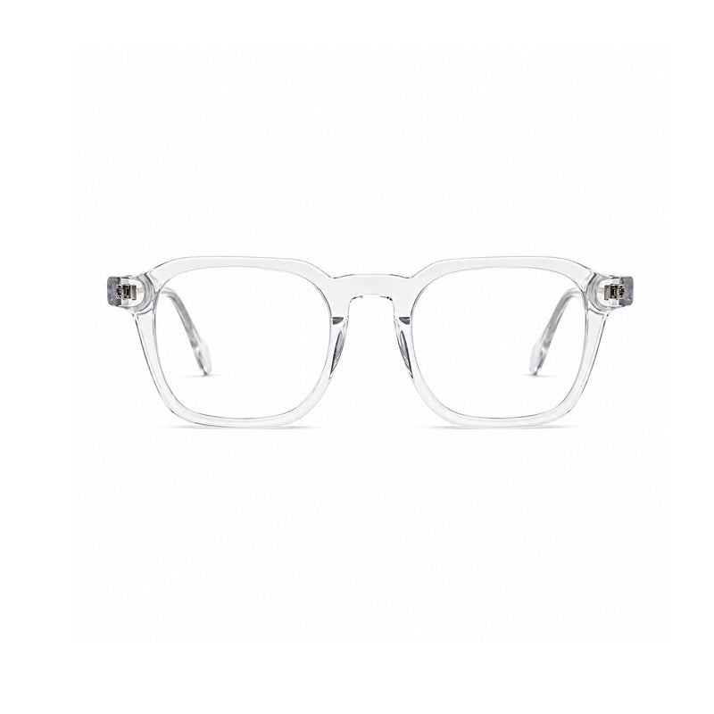2969 Hand Made Acetate Transparent Round Optical Frame — front