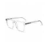 2969 Hand Made Acetate Transparent Round Optical Frame — three-quarter
