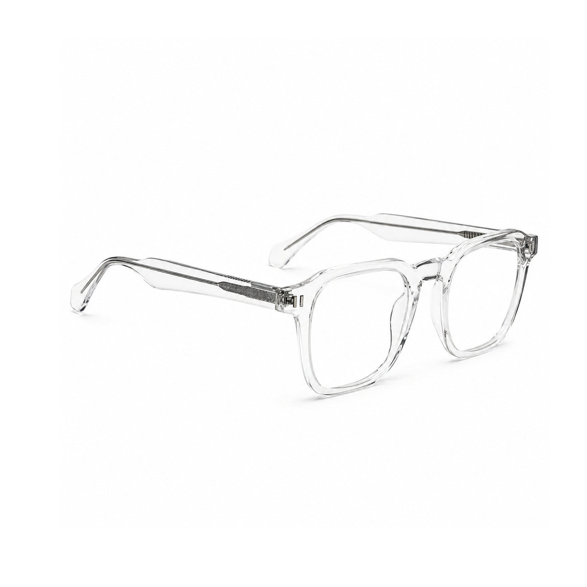 2969 Hand Made Acetate Transparent Round Optical Frame — side